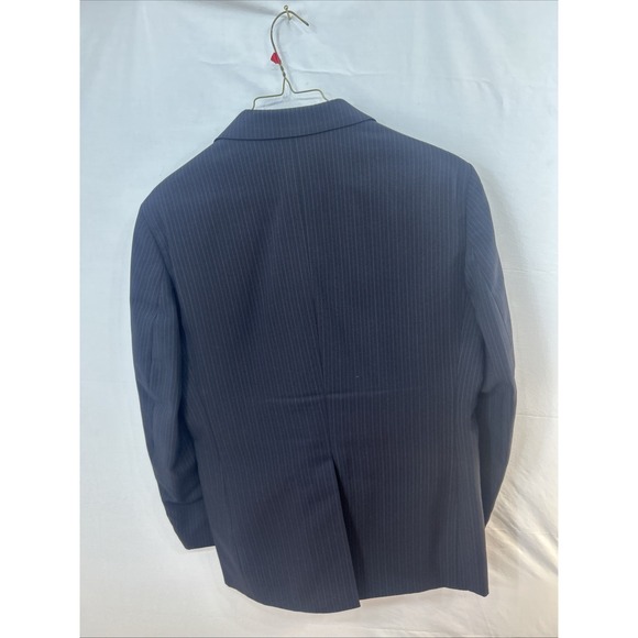 Haggar Red and Gray Pinch Striped Two Button Blazer Size 42s - Picture 3 of 7